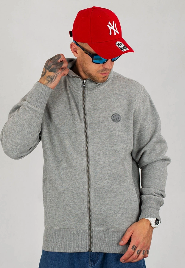 Bluza Pit Bull Premium Pique Sweatjacket Small Logo szara