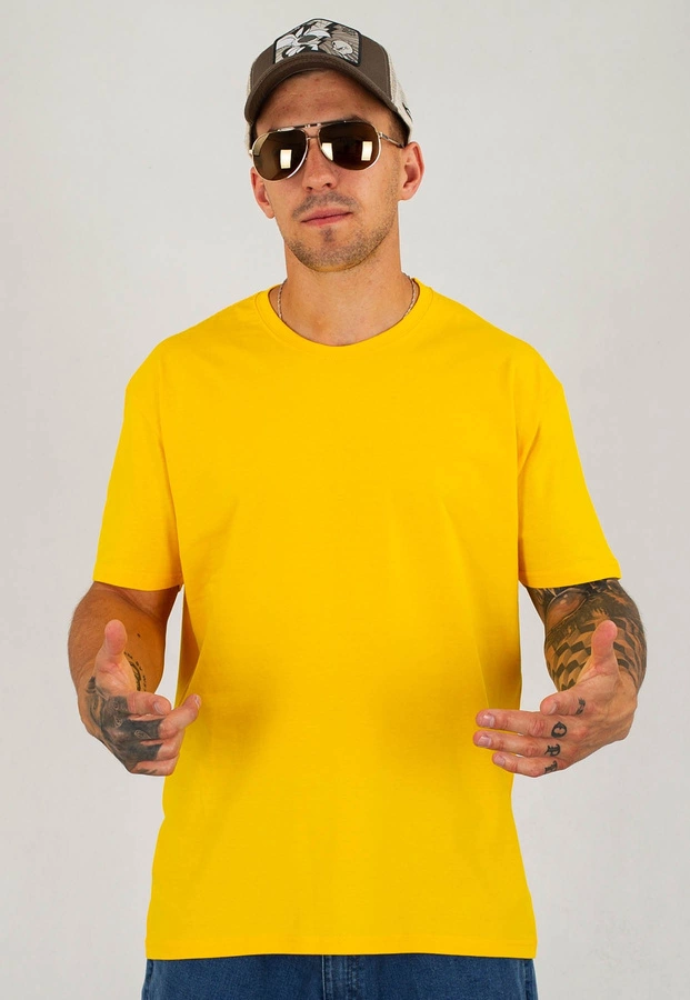 T-shirt Niemaloga 190 One Color żółty