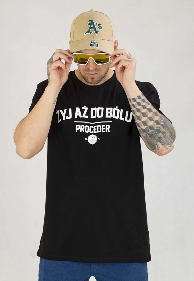 T-shirt Chada Żyj Aż do bólu czarny