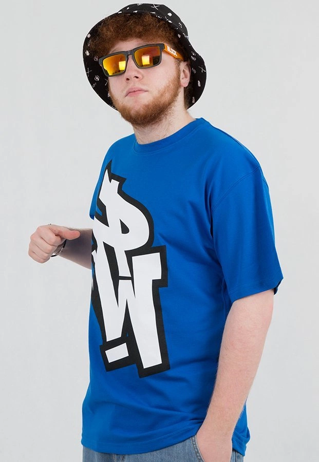 T-shirt Polska Wersja PW Logo niebieski