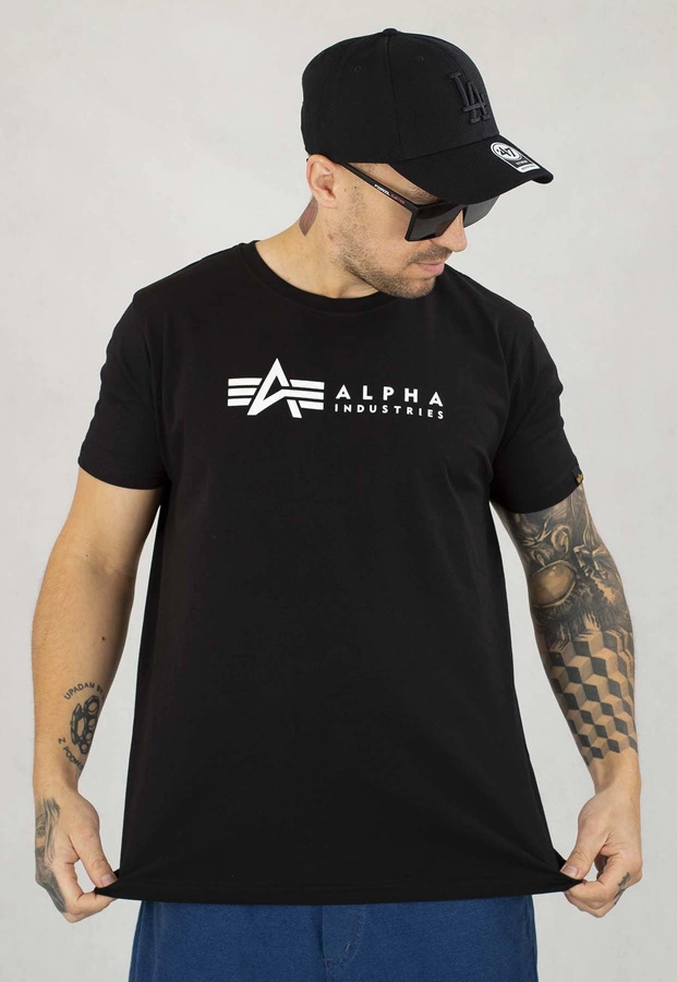 T-shirt Alpha Industries Alpha Label T 2pack 118534 czarny biały