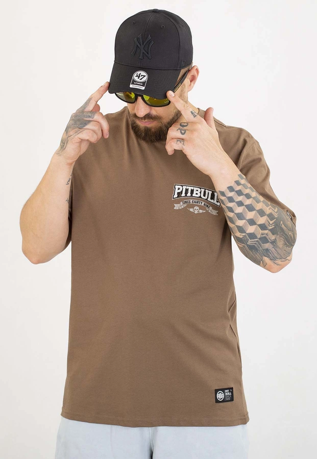 T-shirt Pit Bull Troublemaker 170 dark brown