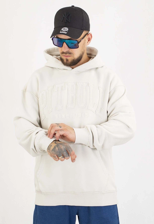 Bluza Pit Bull Z Kapturem Orlando white stone