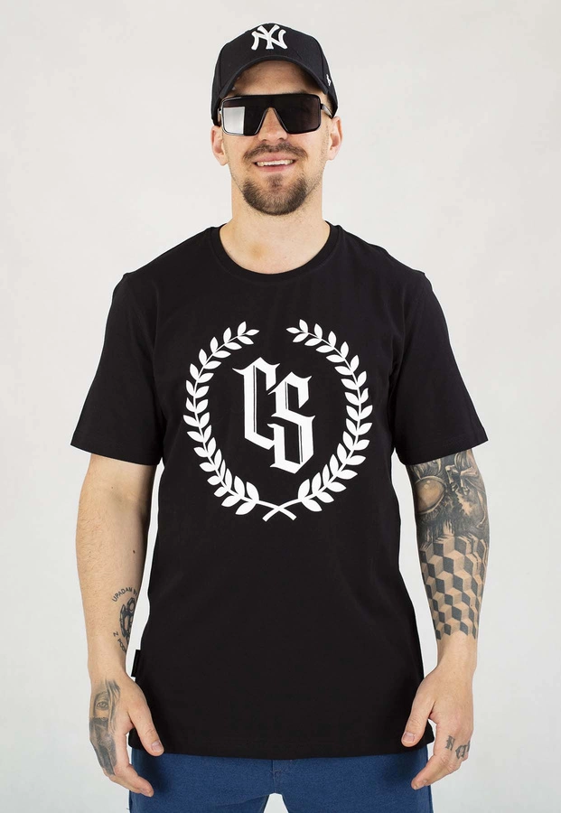 T-shirt Ciemna Strefa Laur czarno biały