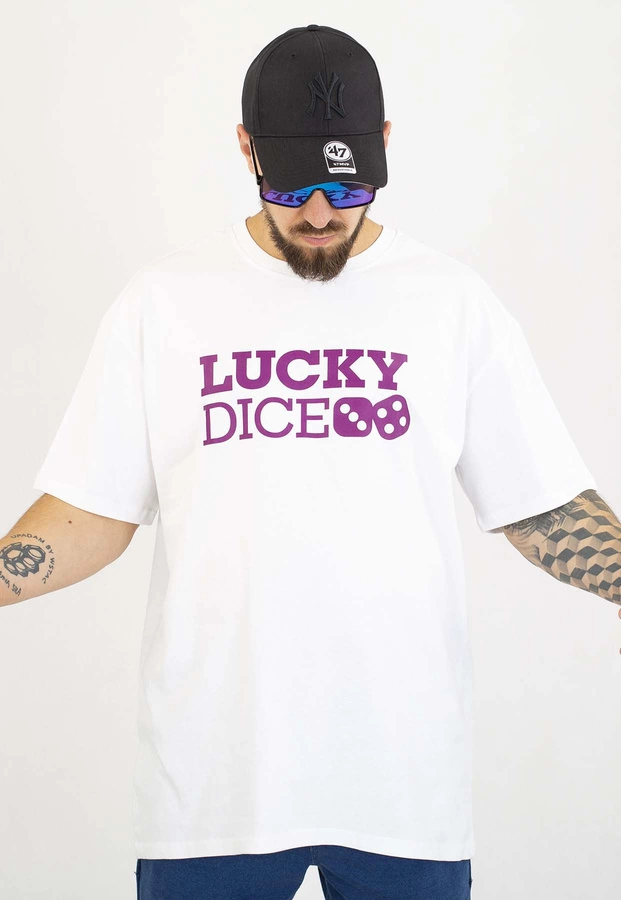 T-shirt Lucky Dice Baggy LD Classic biały