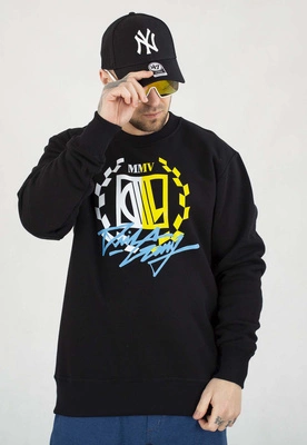 Bluza Diil Bez Kaptura Laur Gang czarno żółty