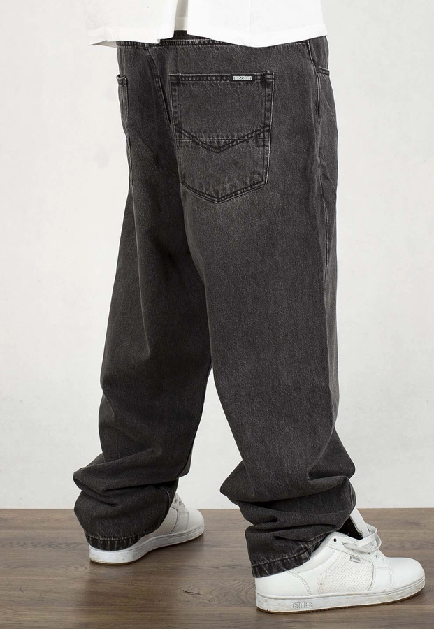 Spodnie Mass Jeans Baggy Fit Slang black washed