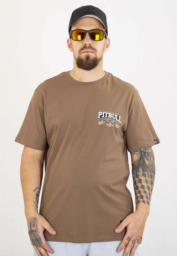 T-shirt Pit Bull Troublemaker 170 dark brown