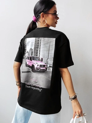 T-Shirt Olavoga Saturo czarny