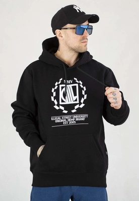 Bluza Diil Z Kapturem Laur czarno biała