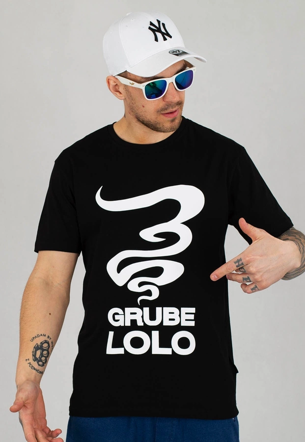 T-shirt Grube Lolo Big Logo czarny