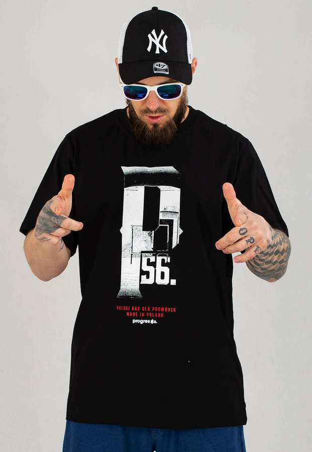 T-shirt Dudek P56 Podwórko czarny