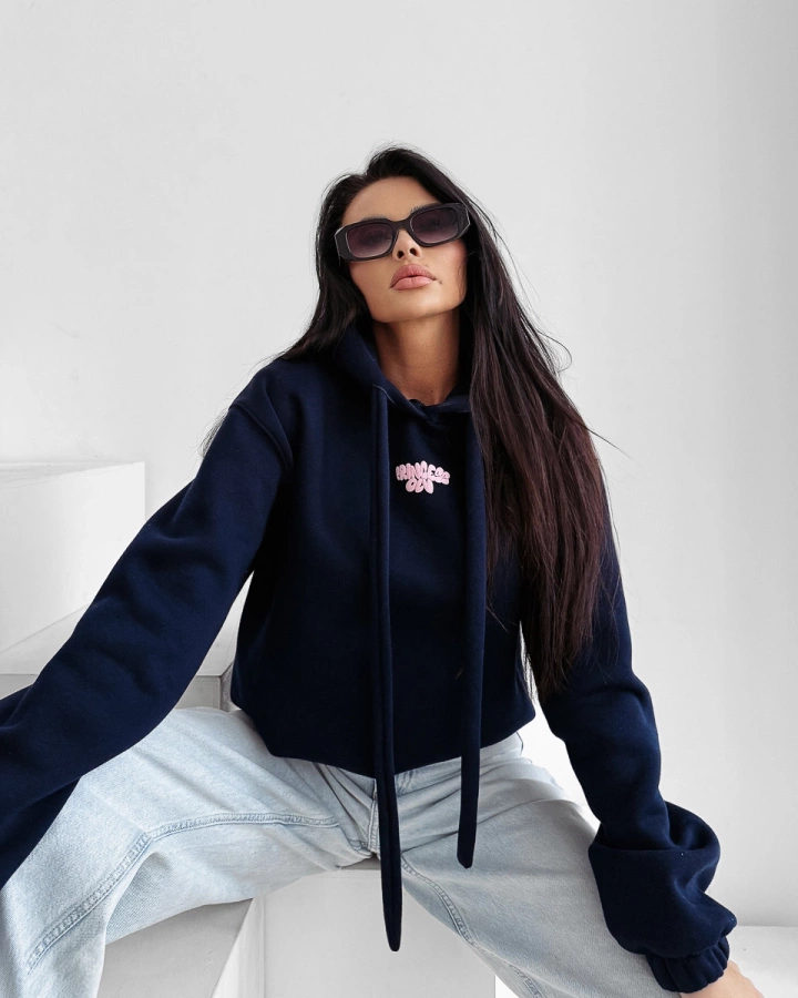 Bluza Olavoga Z Kapturem Frost Layer granatowa