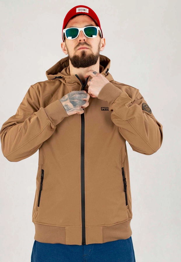 Kurtka Pit Bull Softshell Midway II jasno brązowa