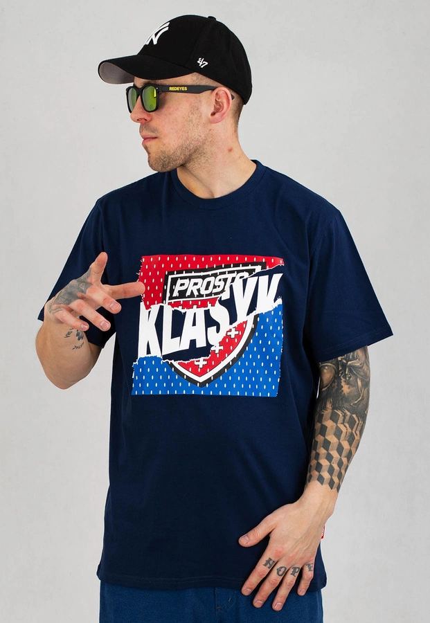 T-shirt Prosto Zdrap granatowy