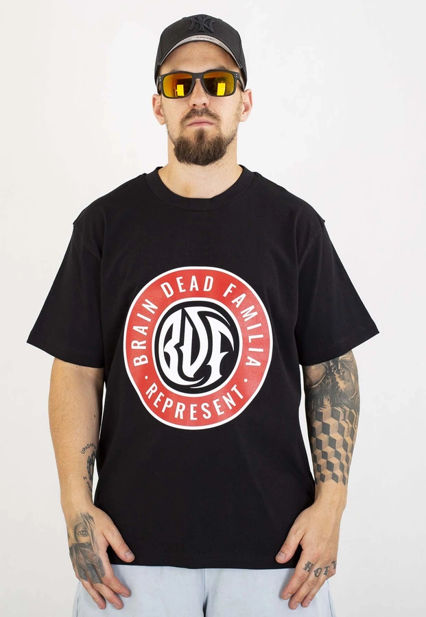 T-shirt Brain Dead Familia Circle Logo czarny