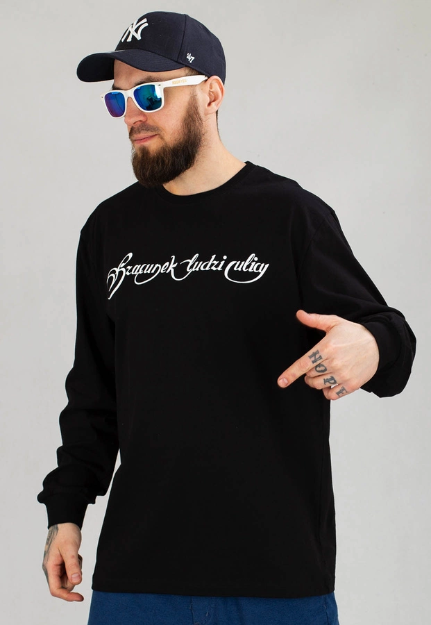 Longsleeve RPS Rysiu Peja Solufka Szacunek Ludzi Ulicy czarny