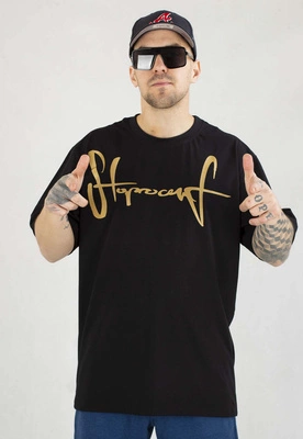 T-shirt Stoprocent Gold Tag czarny