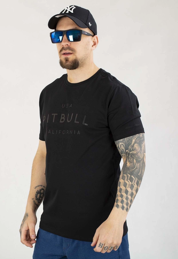 T-shirt Pit Bull Slim 190 USA Cal black