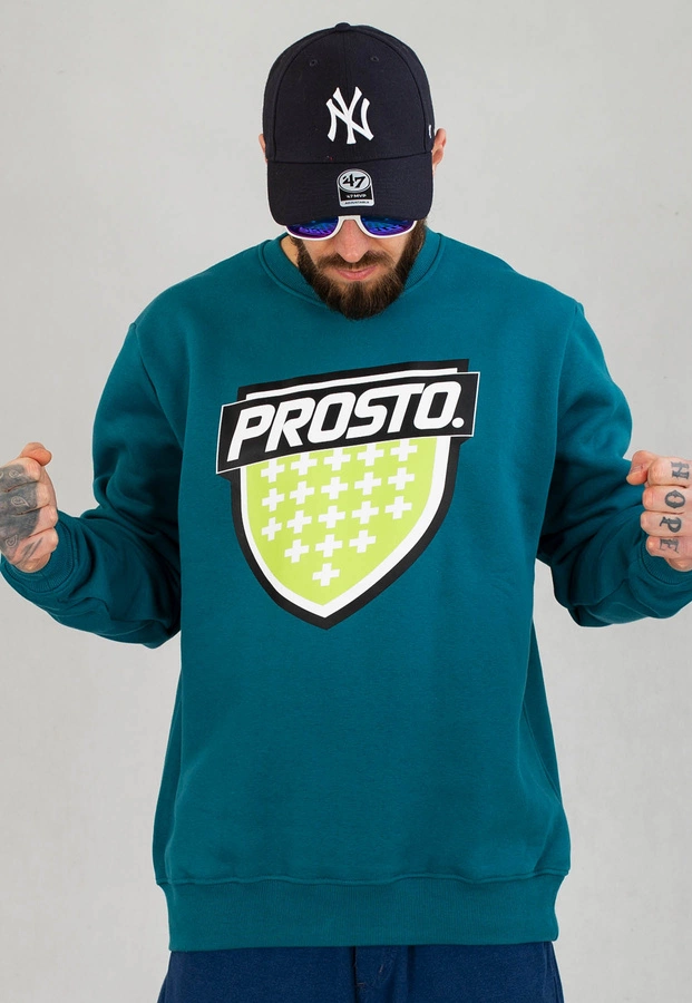 Bluza Prosto Crewneck Newshi turkusowa