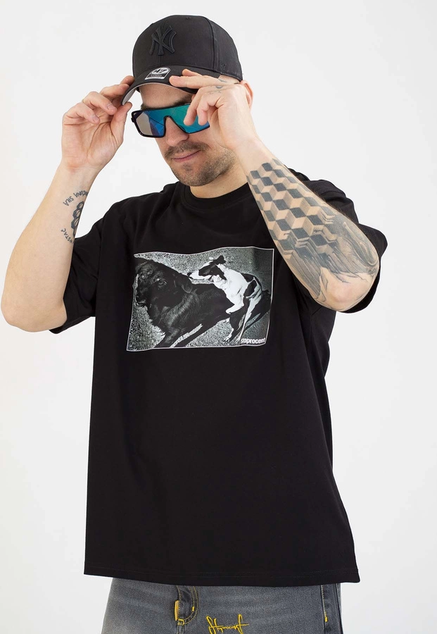 T-shirt Stoprocent Dogs czarny 