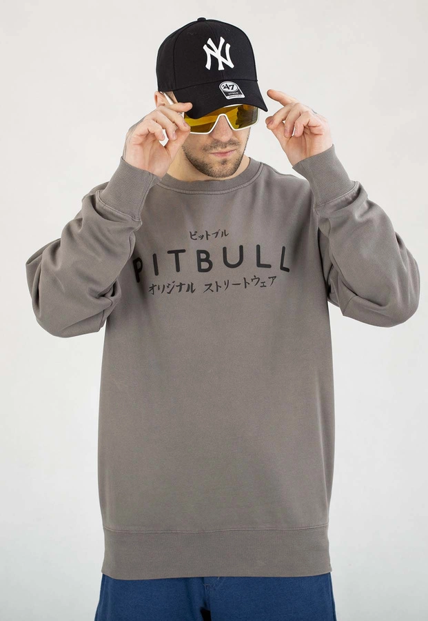 Bluza Pit Bull Bez Kaptura MT Fuji washed grey