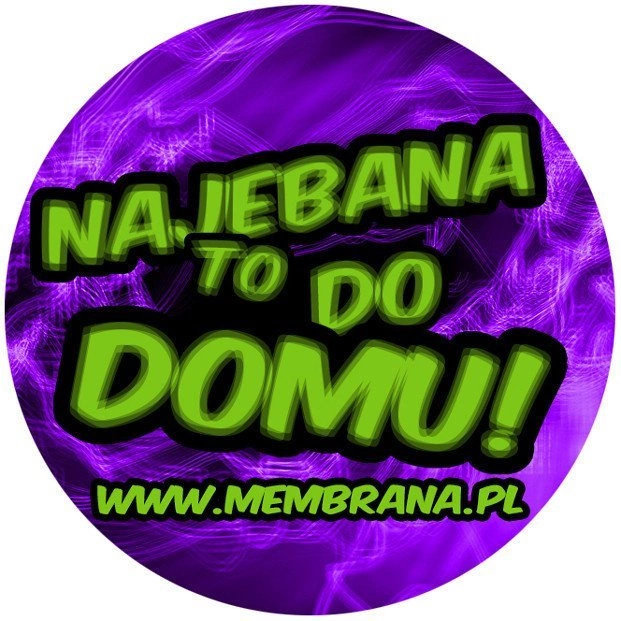 Wlepa Najebana To Do Domu fioletowa