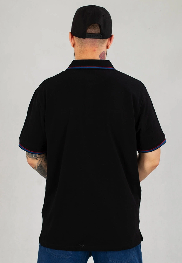 T-shirt Polo Prosto Woods czarny