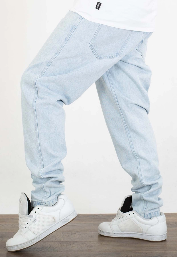 Spodnie Karl Kani Tapered Five Pocket Denim Small Signature 6000427 bleached blue
