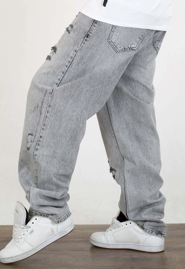 Spodnie I8 Denim BAG97 Baggy light grey