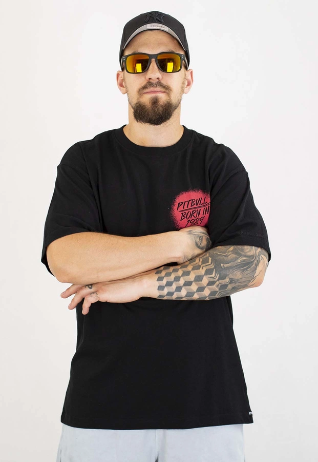T-shirt Pit Bull Loose Fit Graffiti 210 black