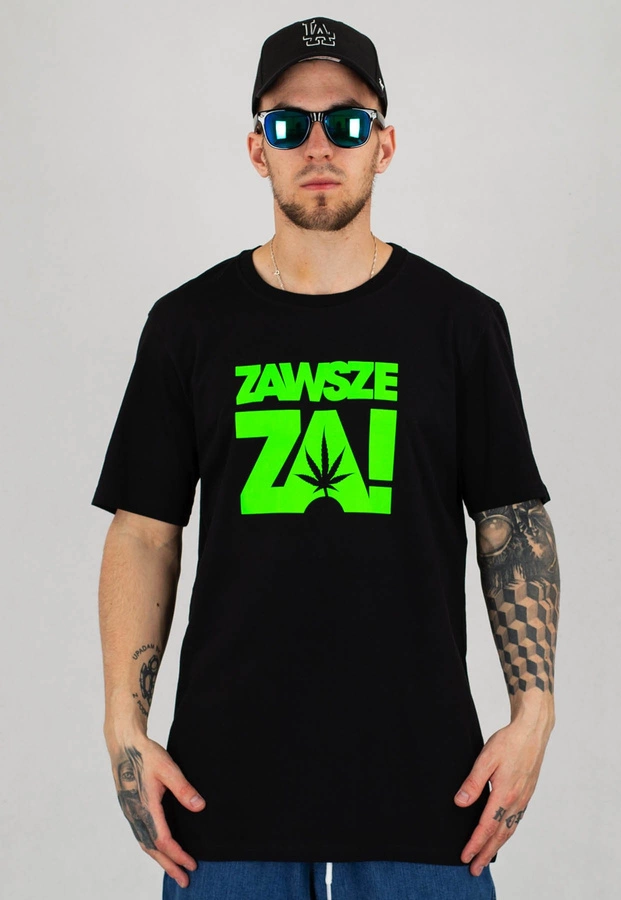 T-shirt Stoprocent Regular ZawszeZa20 czarny