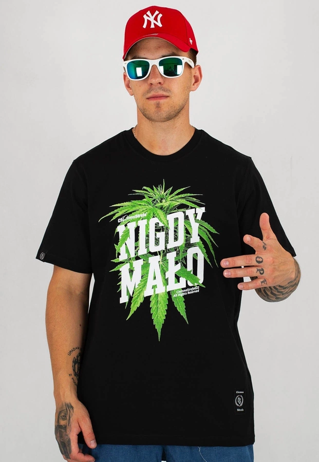 T-shirt Ciemna Strefa Nigdy Mało czarny