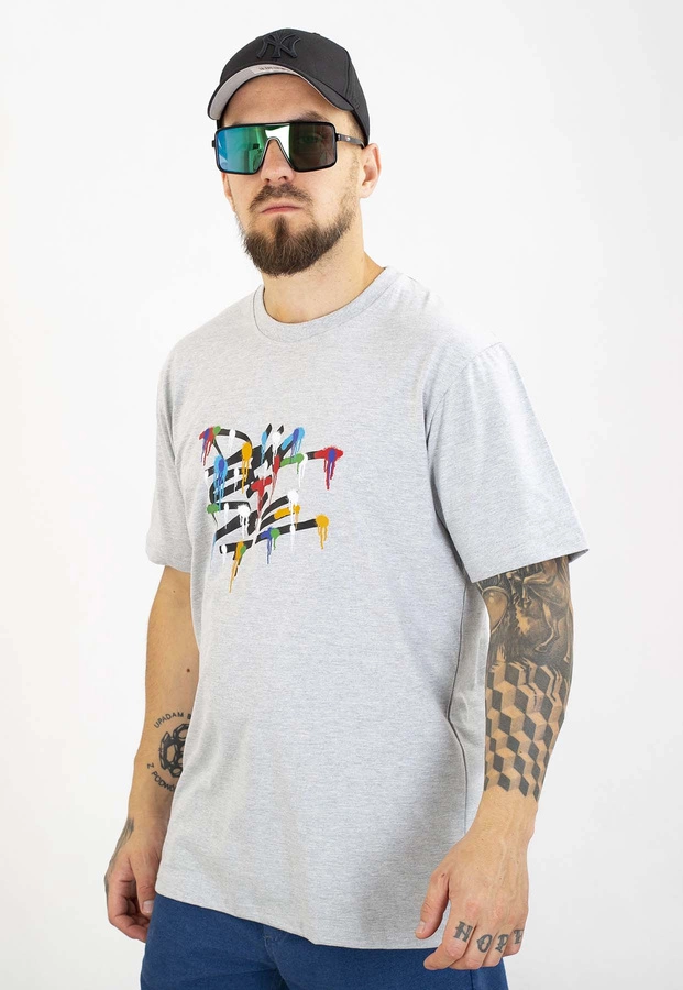 T-shirt Diil Die Splash szare
