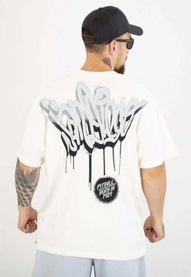 T-shirt Pit Bull Loose Fit Graffiti 210 off white