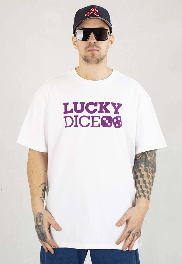 T-shirt Lucky Dice Baggy LD Classic biały