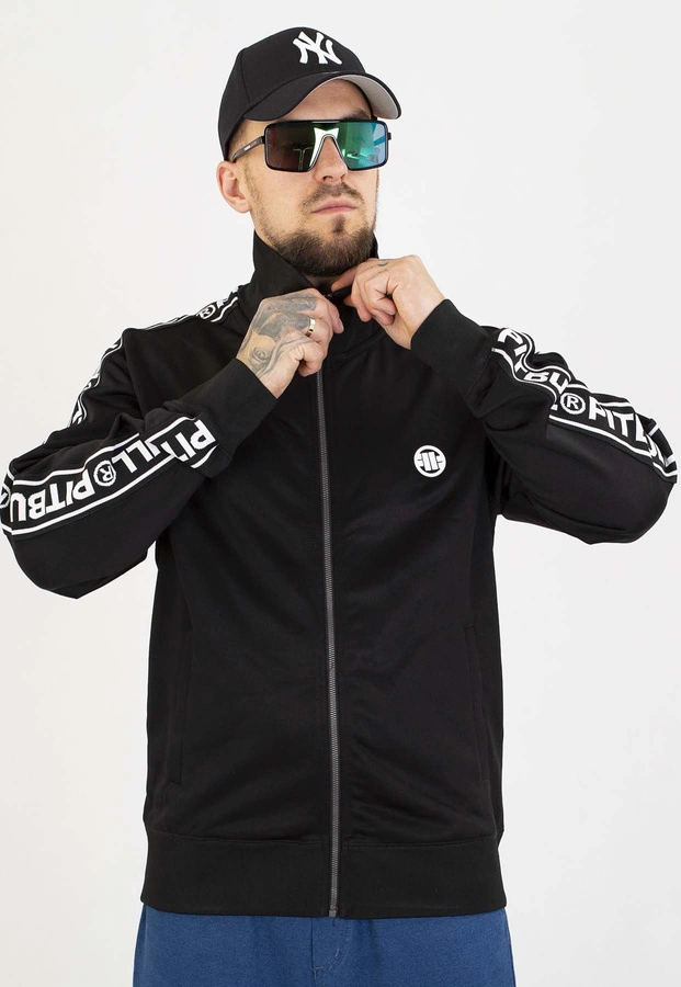 Bluza Pit Bull Bez Kaptura Zip Tape Logo black