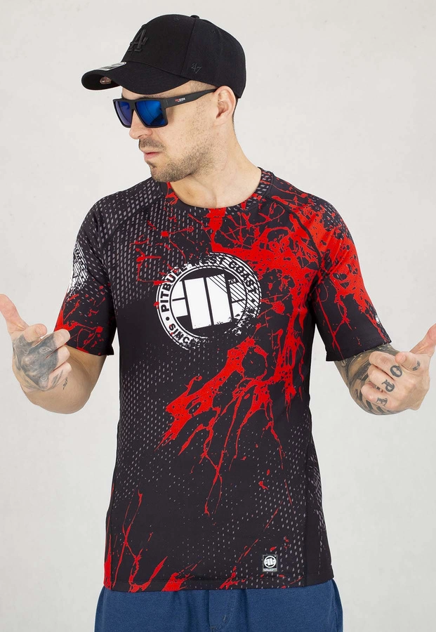 T-shirt Sportowy Pit Bull Rashguard Shortsleeve Blood Dog II czarny