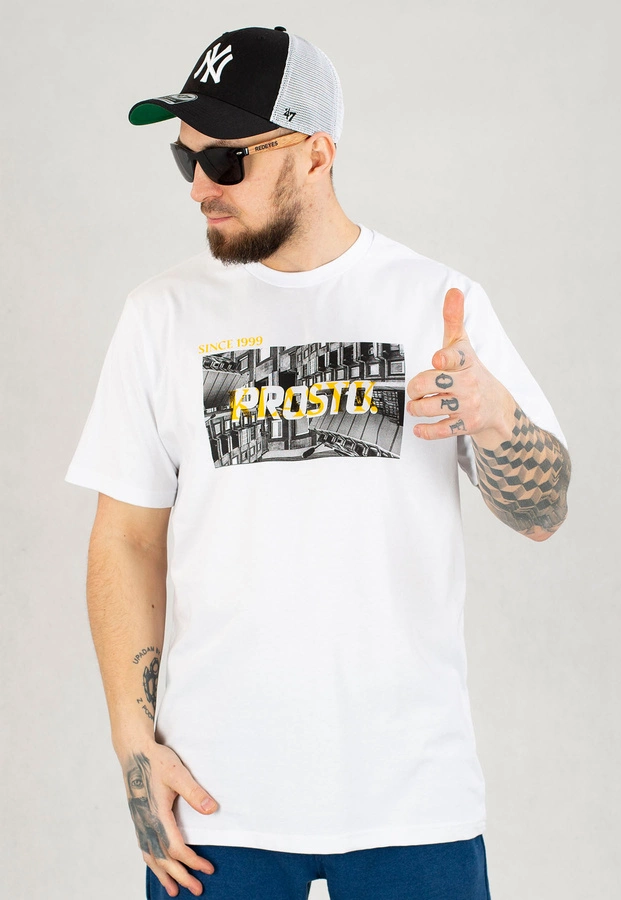 T-shirt Prosto City biały