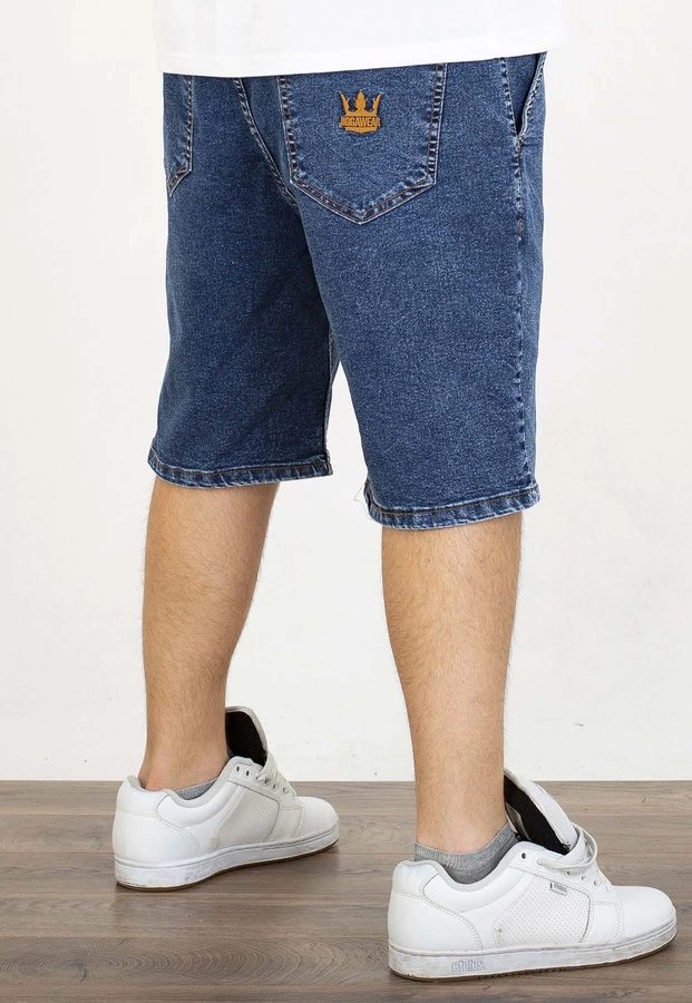 Spodenki Jigga Wear Baggy Crown Dark Blue Gold