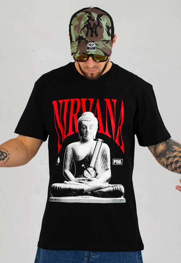 T-shirt Dudek P56 Nirvana Budda czarny