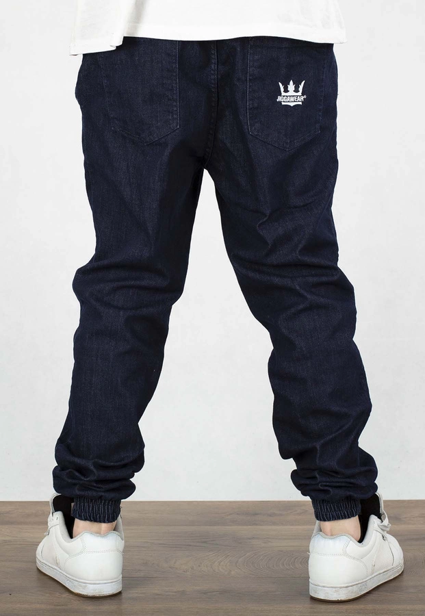 Spodnie Jigga Wear Crown Jogger Jeans dark blue