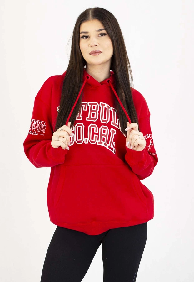 Bluza Pit Bull Z Kapturem Fiora wild red