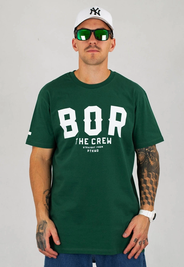 T-shirt B.O.R. Biuro Ochrony Rapu Borcrew The Crew zielony
