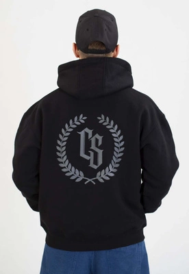 Bluza Ciemna Strefa Z Kapturem Oversize CS Laur czarno szara