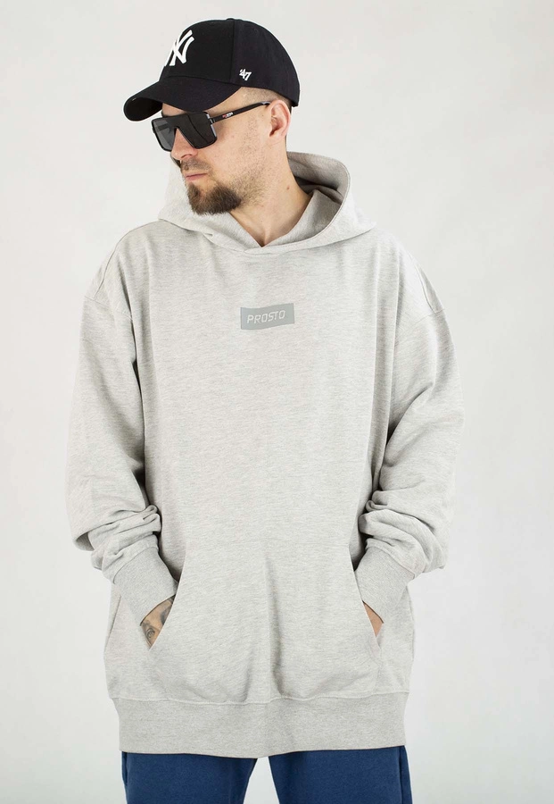 Bluza Prosto Z kapturem Box szara