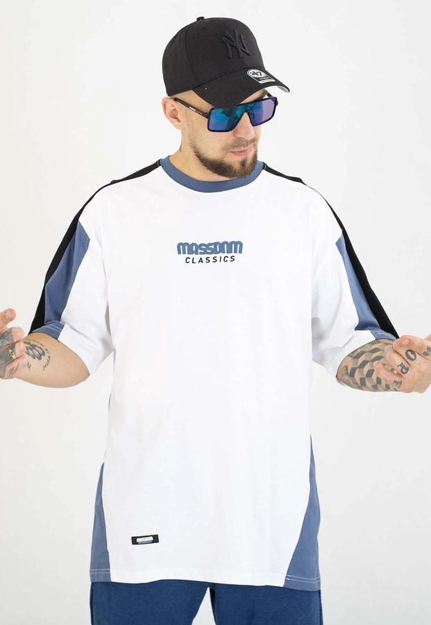 T-shirt Mass Drift biały