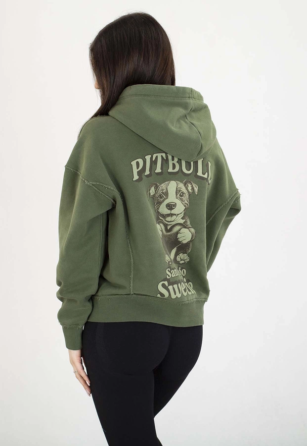 Bluza Pit Bull Z Kapturem ZIP Sweetie sage green