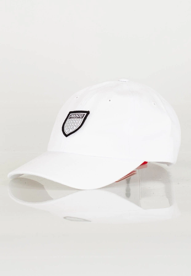 Czapka 6 Panel Prosto Shield biała