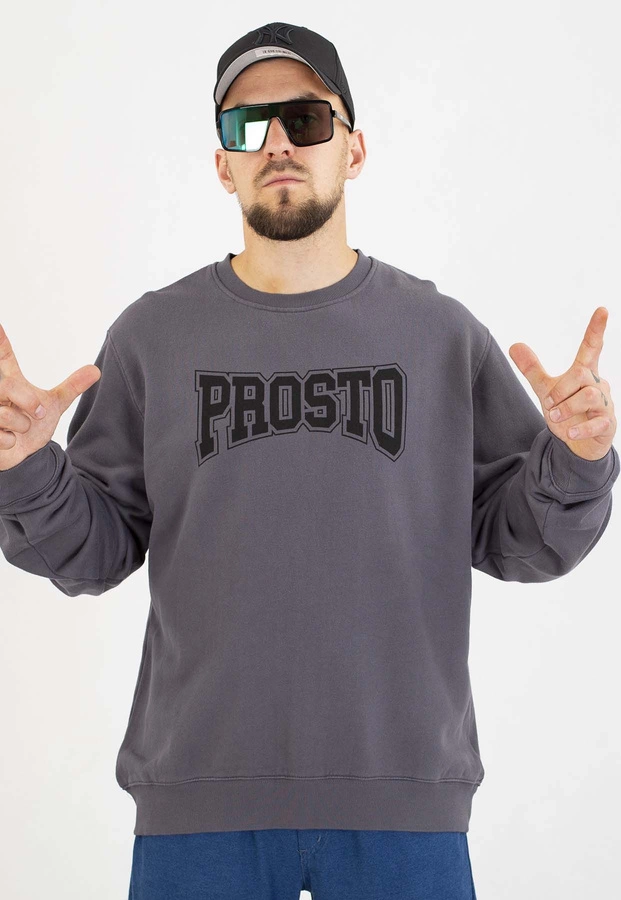 Bluza Prosto Bez Kaptura College czarna